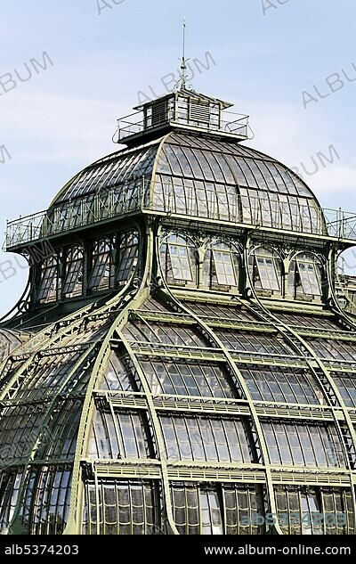 Palmenhaus , historic green house Schoenbrunn, Vienna, Austria, Europe.
