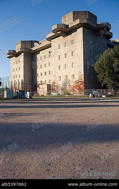 Bunker on Heiligengeistfeld, field of the Holy Spirit, Hamburg, Germany, Europe.