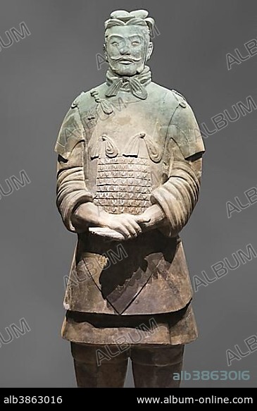 Museum of the Terracotta Warriors, High-ranking Officer, Mausoleum of the first Qin Emperor, Xian, Shaanxi Province, China, Asia.
