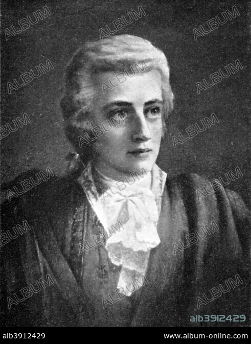 Wolfgang Amadeus Mozart, (1756-1791), composer, 1909. Artist