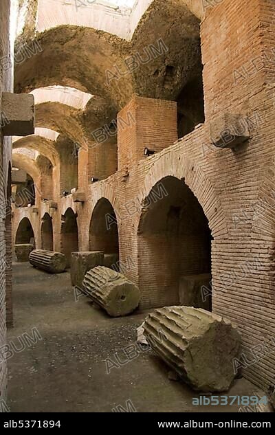 Neronian Flavian Amphitheatre, Roman ruins in Pozzuoli, Naples, Campania, Italy, Europe.