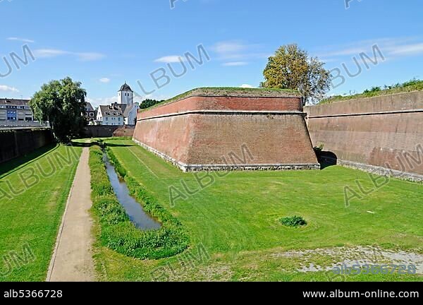 Citadel, fortress, architectural monument, school, museum, Juelich, Dueren district, North Rhine-Westphalia, Germany, Europe.