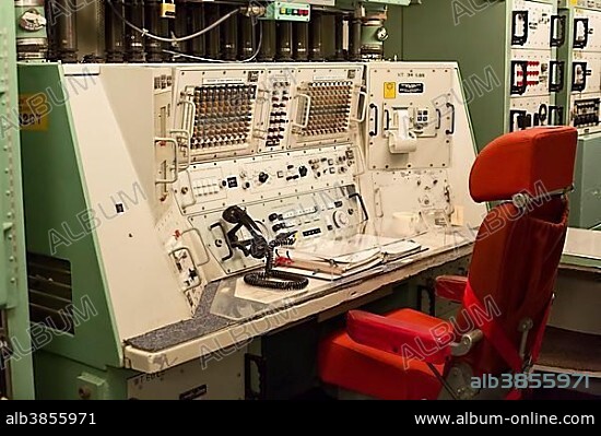 The Ronald Reagan Minuteman Missile State Historic Site, a deactivated underground launch control facility that controlled 10 Minuteman missiles during the Cold War, Cooperstown, North Dakota, United States, North America.