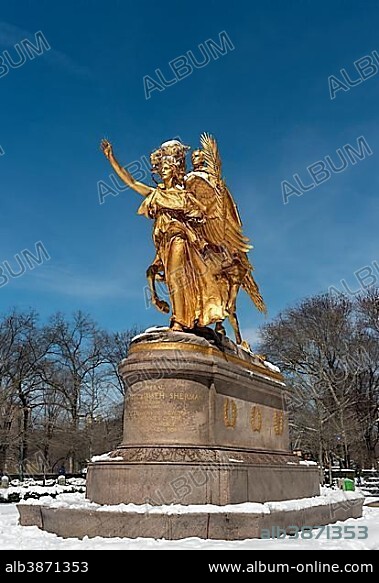 William Tecumseh Sherman Monument at Grand Army Plaza, Manhattan, New York, USA, North America.