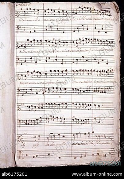 JUAN HIDALGO. PARTITURA DE LA COMEDIA MUSICAL "CELOS AUN DEL AIRE MATAN" DE CALDERON DE LA BARCA.