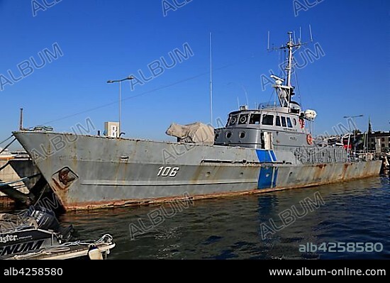 Coast guard ship Maru PVL-106 in the Port Museum, Lennusadam Seaplane Harbour Museum, Tallinn, Estonia, Europe.