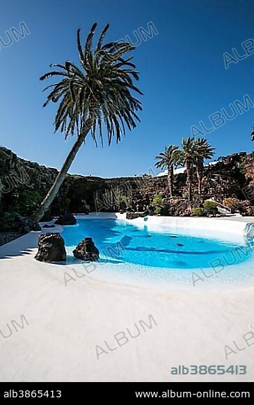 CÉSAR MANRIQUE. Jameos del Agua, architect Cesar Manrique, Lanzarote, Canary Islands, Spain, Europe.