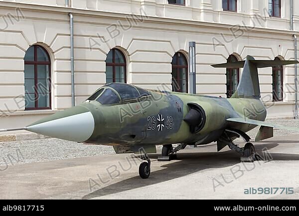 Lockheed F-104 Starfighter; single-engine fighter aircraft; Military History Museum of the German Armed Forces; Dresden; Saxony; Germany; Europe.
