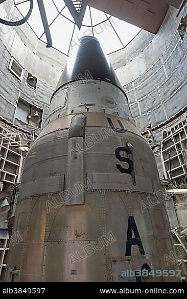 Head of the Intercontinental Rocket, Titan Missile Museum, Green Valley, Tucson, Arizona, USA, North America.