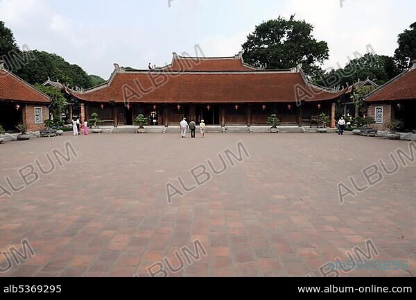 The Great House of Ceremonies, Dai Bai Duong, Temple of Literature, Van Mieu, Hanoi, North Vietnam, Vietnam, Southeast Asia, Asia.