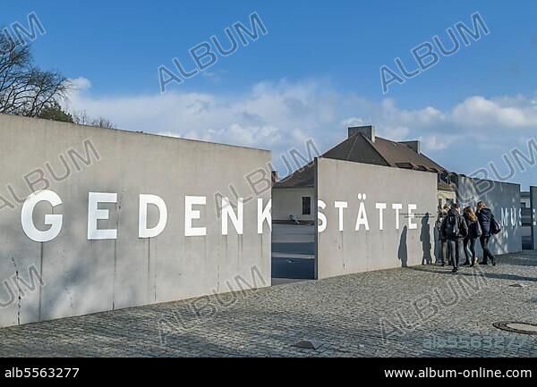 Entrance, Sachsenhausen Concentration Camp Memorial and Museum, Oranienburg, Oberhavel County, Brandenburg, Germany, Europe.