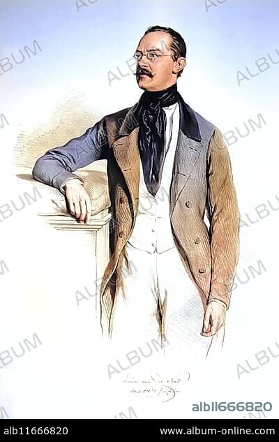 Eduard van der Nüll (baptised 9 January 1812 in Vienna, died 3 April 1868 in Vienna) was an Austrian architect, Historic, digitally restored reproduction from a 19th century original, Record date not stated.