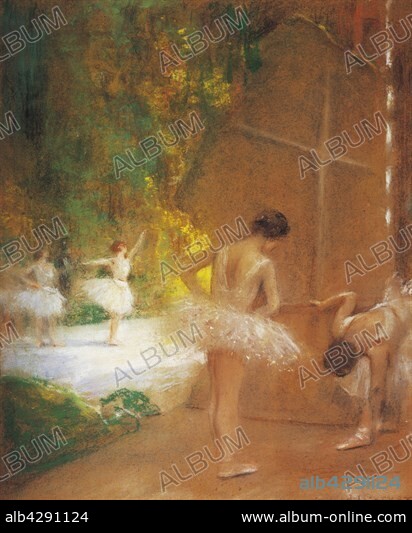 painting / Henri Gervex (1852-1929). French school. Les ballerines. Ballerinas. 1894. Galerie George.