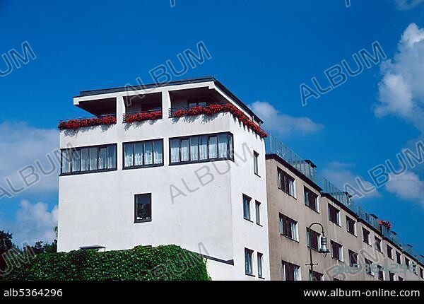 Dwelling house, /, Ring Housing Estate Siemensstadt, architect Walter Gropius, Berlin, Germany, residential house, Ringsiedlung, architect Walter Gropius, Berlin-Siemensstadt, Germany, Europe.