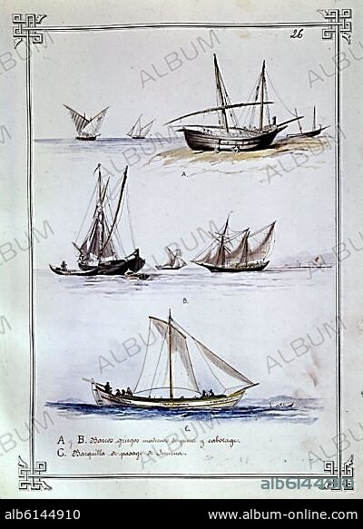 RAFAEL MONLEÓN. BARCOS GRIEGOS MODERNOS DE PESCA Y BARQUILLA.