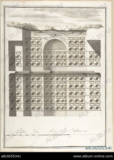 PIETRO PAOLO COCCETTI (COCCHETTI). Elevation of the Interior of a