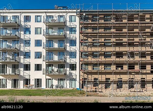 Prora was built by National Socialist German Reich as a beach resort on the island of Ruegen. Now it will be redevelop and used for condominiums.
