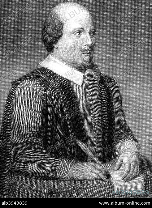 William Shakespeare, English poet and playwright, (1820