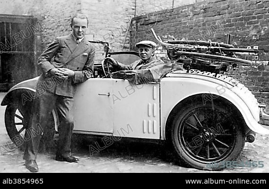 Oldtimer convertible, ca 1929, exact location unknown, Germany, Europe.
