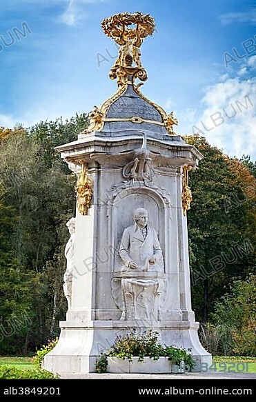 The Beethoven-Haydn-Mozart Memorial in Tiergarten Park, Berlin, Germany, Europe.