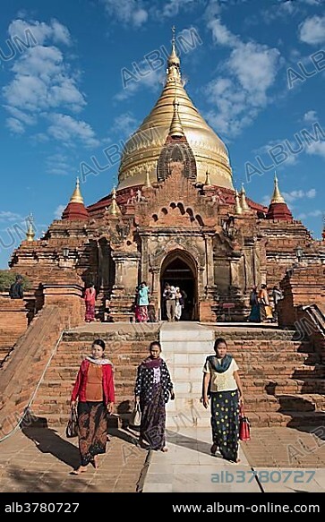 Dhammayazika, Dhamma Ya Zi Ka, Pagoda, Bagan, Myanmar, Asia.