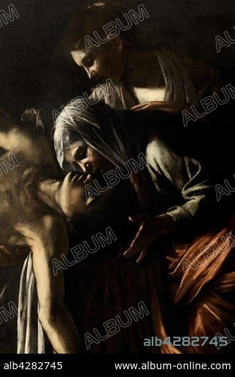 Michelangelo Merisi da Caravaggio, known as Caravaggio (Milan, 1571 - Porto Ercole, 1610). Italian school. The Resurrection of Lazarus (detail). 1609. Oil on canvas (380 x 275 cm). Messine, Regional Museum of Messina (Museo Regionale di Messina).