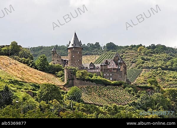 Castle Stahleck, Bacharach on the Rhine, Rheinland-Pfalz, Germany, Europe.