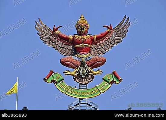 Garuda, emblem and official seal of the governmental authorities, Bangkok, Thailand, Asia, PublicGround, Asia.