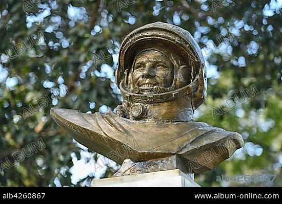 Monument Juri Gagarin, City Park, Nicosia, Republic of Cyprus, Cyprus, Europe.
