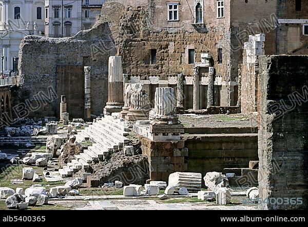 Temple of Mars Ultor, Imperial Fora, Via Alessandrina, Via dei Fori Imperiali, Rome, Lazio, Italy, Europe.