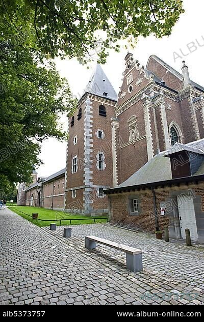 Alden Biesen Castle in the Bilzen district of Rijkhoven, former commandry of the Teutonic Order, Province of Limburg, Belgium, Europe.