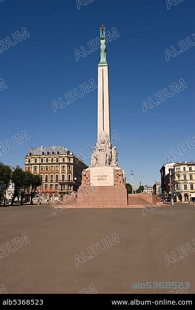 Freedom monument Brivibai, Riga, Latvia, Baltic States, PublicGround, Europe.
