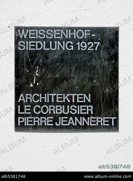 Corbusier house, Weissenhofsiedlung, Killesberg, Stuttgart, Germany, Europe.