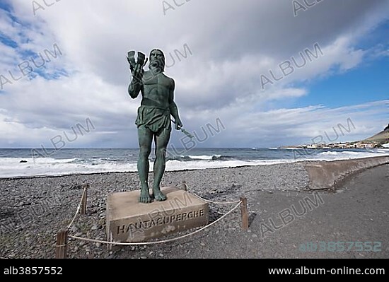 Hautacuperche monument in La Puntilla, Valle Gran Rey, La Gomera, Canary Islands, Spain, Europe.