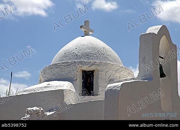 Chapel, Lychnostatis Open Air Museum, museum of traditional Cretan life, Hersonissos, Crete, Greece, Europe.