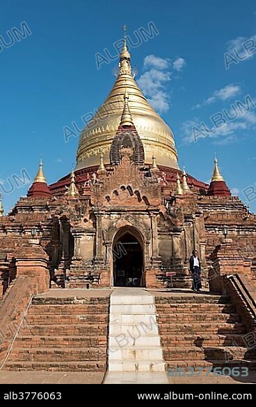 Dhammayazika, Dhamma Ya Zi Ka, Pagoda, Bagan, Myanmar, Asia.