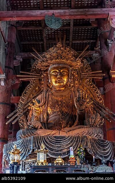 Nyoirin-kannon Statue in Todaiji Temple, Buddhist Temple, Nara, Japan, Asia.