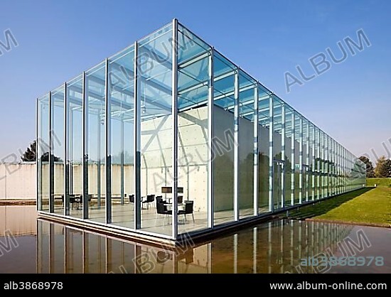 Art Museum and Langen Foundation, architect Tadao Ando, Neuss, Lower Rhine, North Rhine-Westphalia, Germany, Europe.