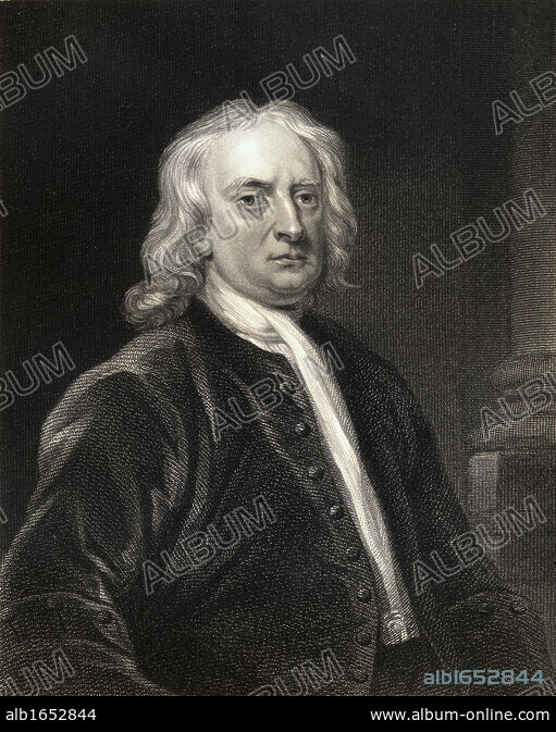 「NEWTON PORTRAITS」 Sir Isaac Newton 1642-1727. English physicist and