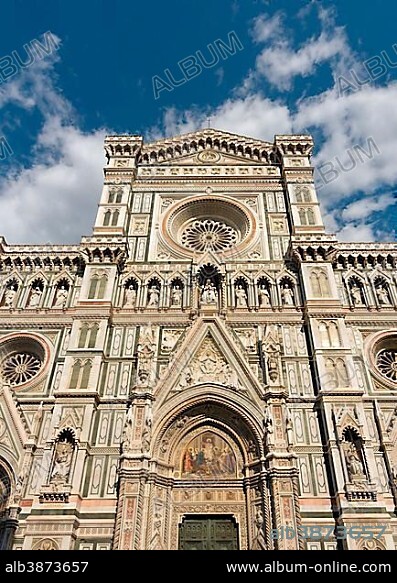 Duomo or Basilica di Santa Maria del Fiore, Basilica of Saint Mary of the Flower, Florence Cathedral, Firenze, Toscana, Tuscany, Italy, Europe.