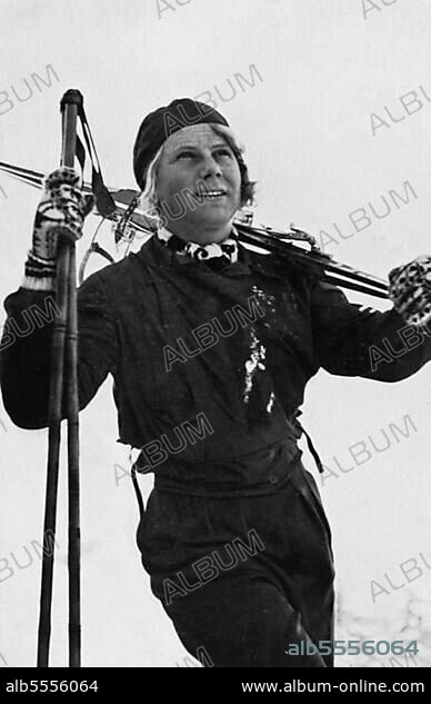 Laila Schou-Nilsen (Norway) won the women's downhill, fell back due to a crash in the slalom and finished third overall in the combined downhill-slalom, bronze medal, Olympic champion.
