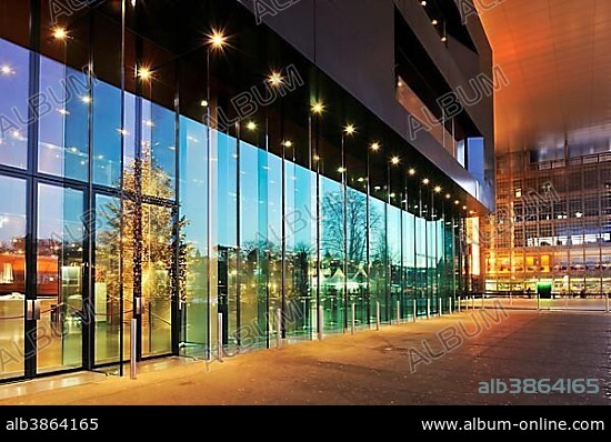 Culture and Congress Centre Lucerne, built by the architect Jean Nouvel, Lucerne, Switzerland, Europe.
