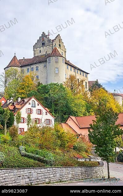 Meersburg Castle; also known as Old Castle or Old Castle; Meersburg on Lake Constance; Baden-Württemberg; Germany; Europe.