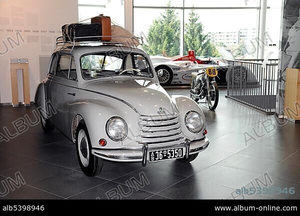 DKW 3 = 6 special class F 91 special sedan, museum mobile, Audi World, Audi, Ingolstadt, Bavaria, Germany, Europe.