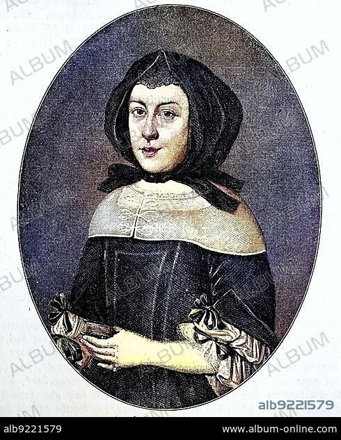 Susanne Katharina von Klettenberg, 19 December 1723, 13 December 1774, was a German nunnery lady and religious writer, digital reproduction of a 19th century original, original date unknown.