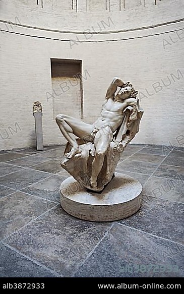 Barberini Faun or Drunken Satyr, Glyptothek, Munich, Bavaria, Germany, Europe.