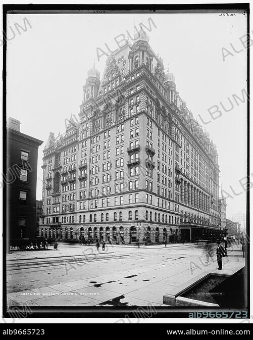 The Waldorf-Astoria, New York, c1900. Creator: Unknown The Waldorf-Astoria, New York, c1900. Creator: Unknown