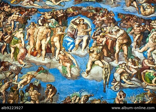Michelangelo?s paintings in the Sistine Chapel, Vatican museum, Rome, Italy, Europe.