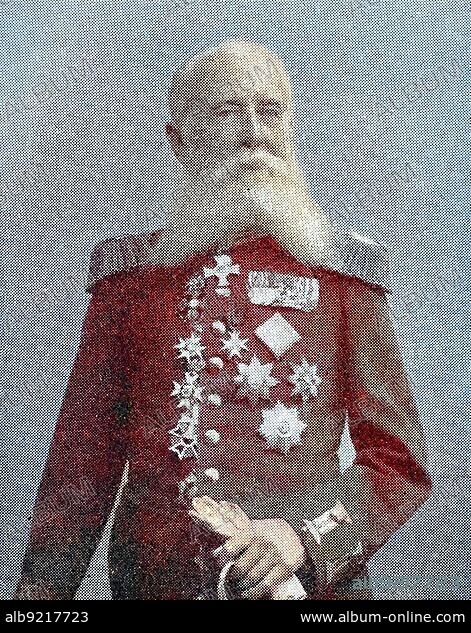 Johann Friedrich August Esmarch, since 1887 von Esmarch (9 January 1823) (23 February 1908), was a German surgeon and founder of the civil Samaritan system in Germany, Historical, digitally restored reproduction from a 19th century original.