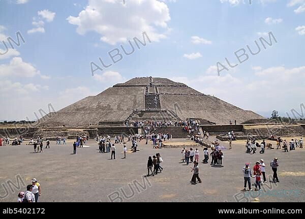 Pyramid of the Sun, Teotihuacan, Mexico, North America, Central America.